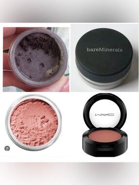 ALL INCLUDED! bareMinerals Blush & Eyeshadow with Mac Eyeshadow Bundle!